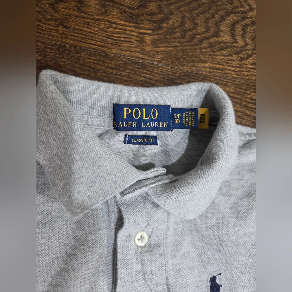 Polo Ralph Lauren boys Gray Polo Shirt and Shorts Sz.8